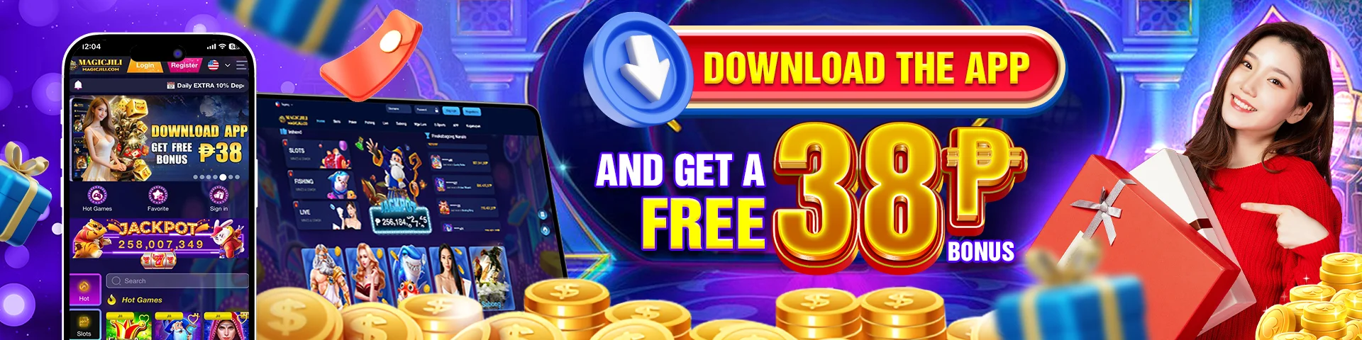 magic jili mobile access example showing browser-based play instead of app download